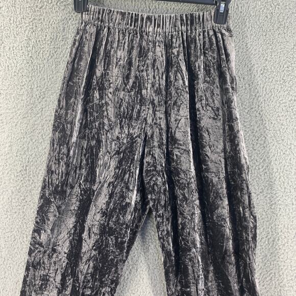 Y3K Madwell Womens Pants Velvet Trouser Boho Grey S Soft Pocket - Picture 10 of 15